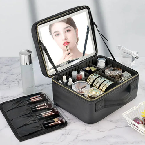 4K LED Vanity Case with Mirror