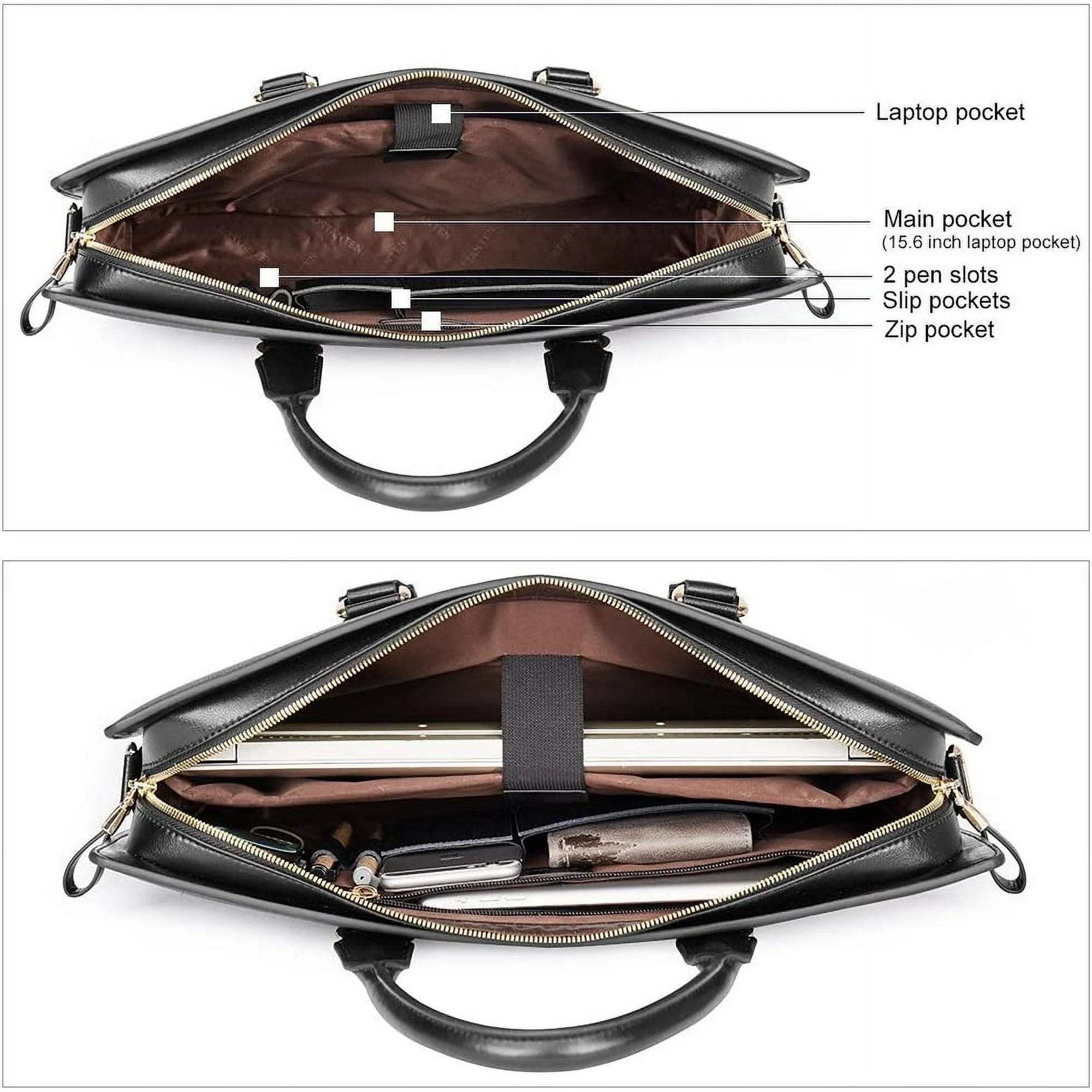 Atlas Leather Bleisure Briefcase