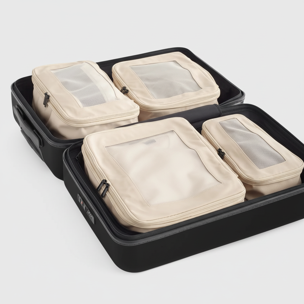 Matte Black Suitcase White BG