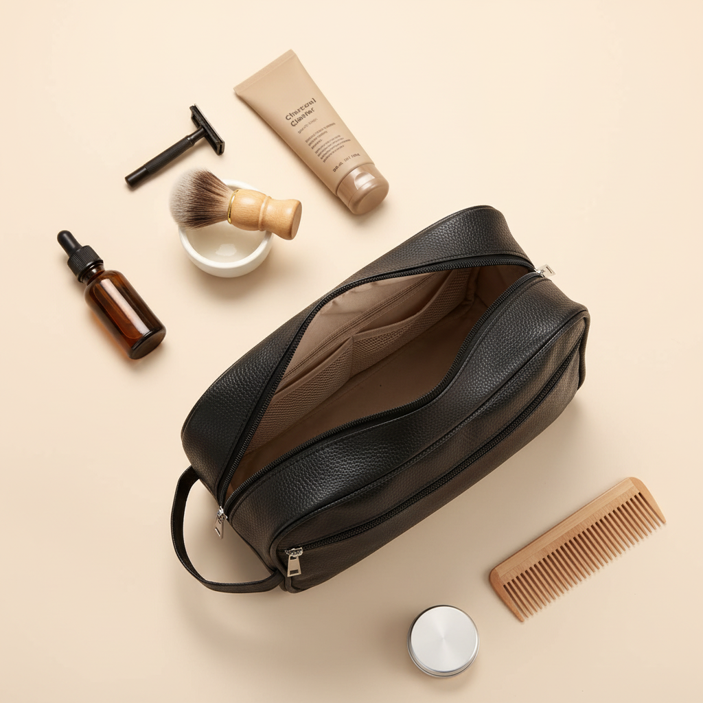 Overhead flat lay composition