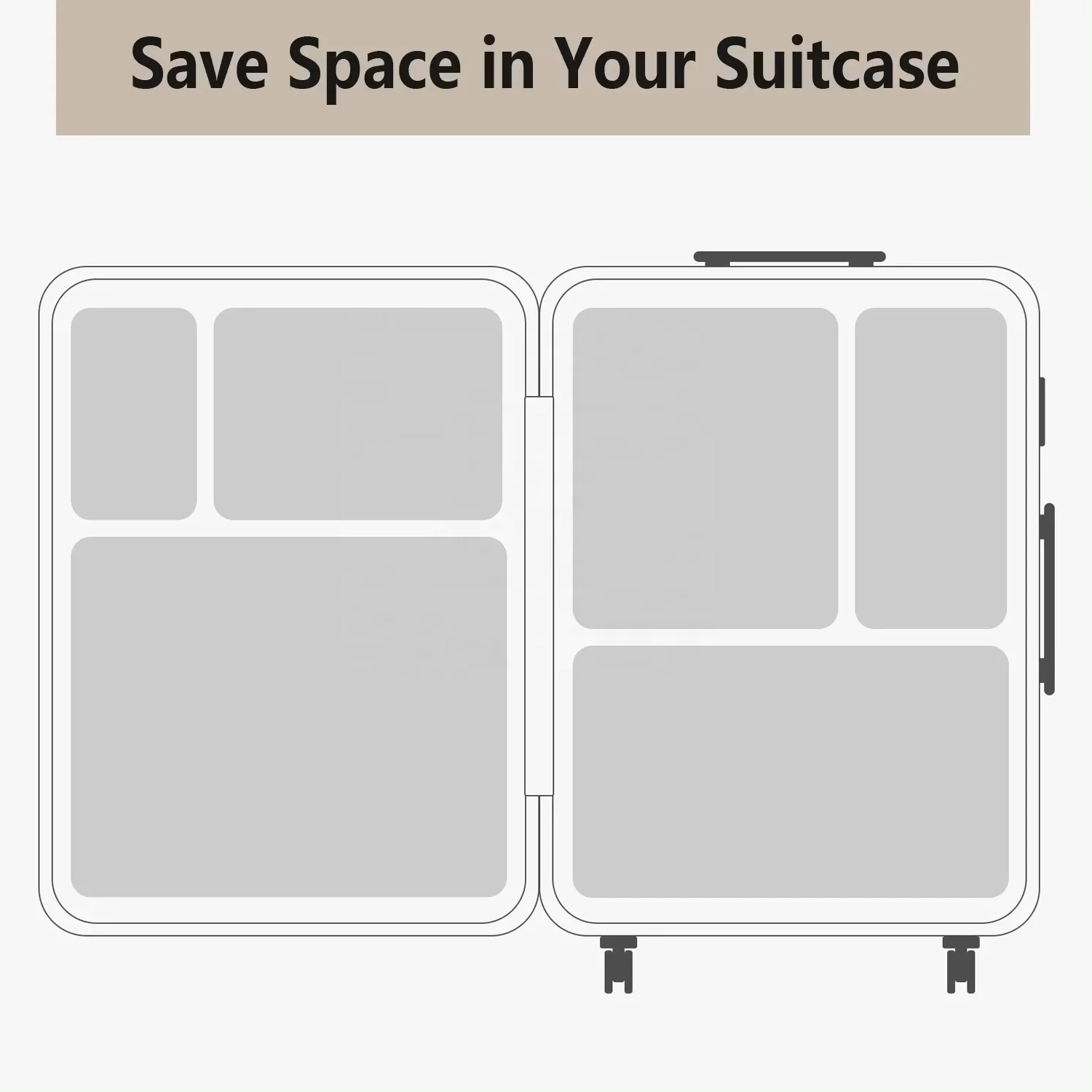 PackSmart Compression Packing Cube Set