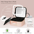 4K LED Vanity Case with Mirror